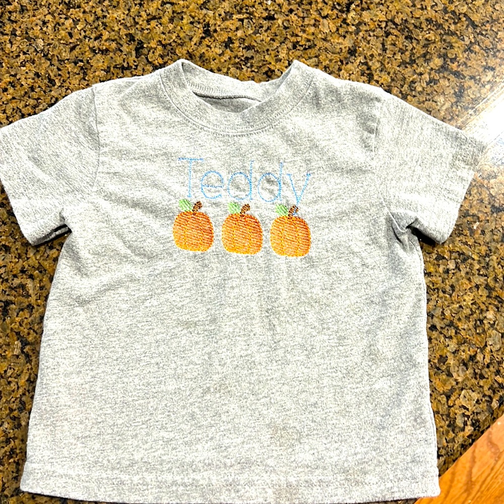 “Teddy” pumpkin shirt